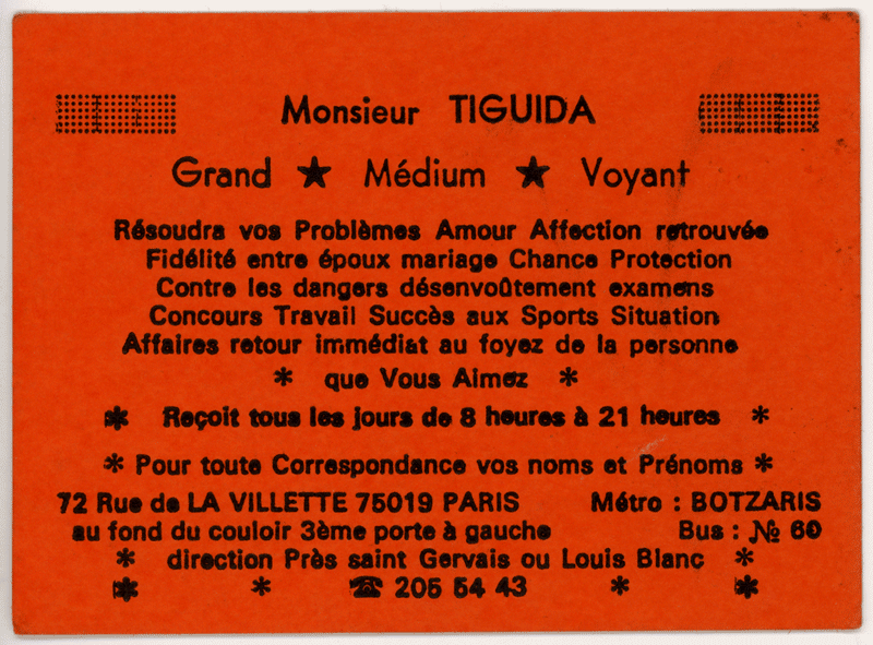 Monsieur TIGUIDA, Paris