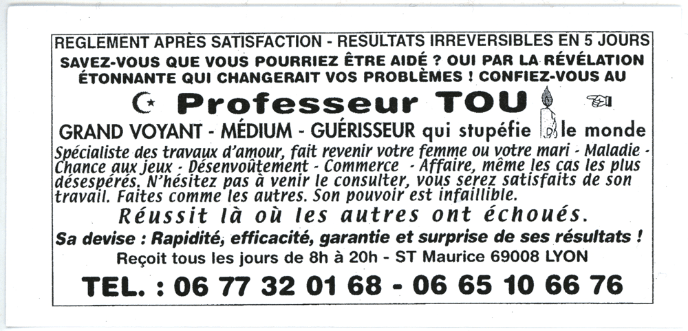 Professeur TOU, Lyon