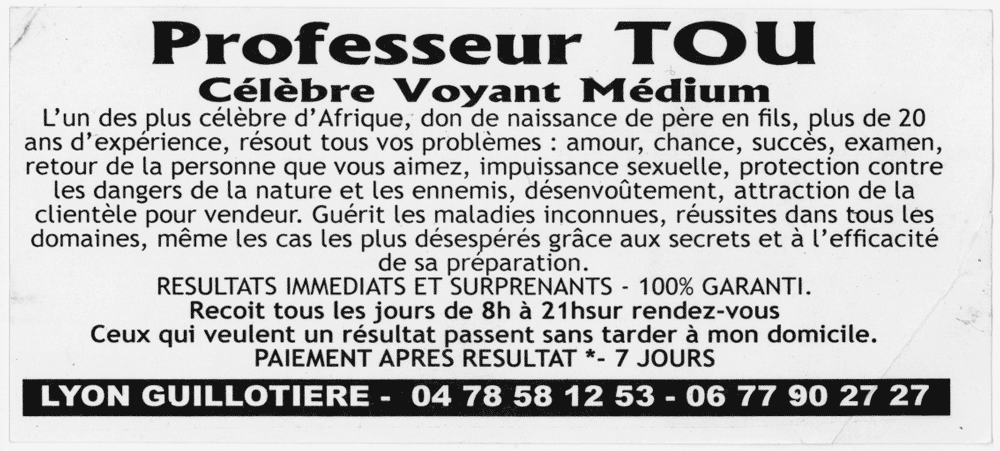 Professeur TOU, Lyon