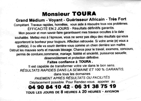 Monsieur TOURA, Avignon