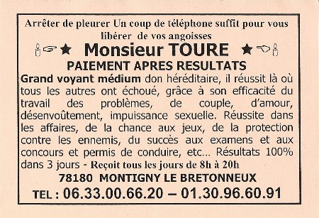 Monsieur TOURE, Yvelines