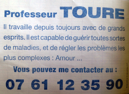 Professeur TOURE, Grenoble