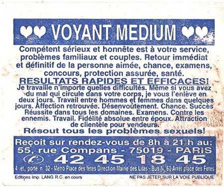 Cliquez pour voir la fiche dtaille de VOYANT MEDIUM