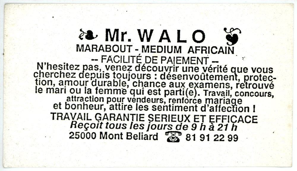 Monsieur WALO, Doubs