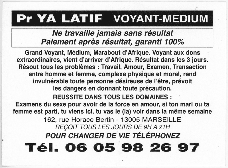 Cliquez pour voir la fiche dtaille de YA LATIF