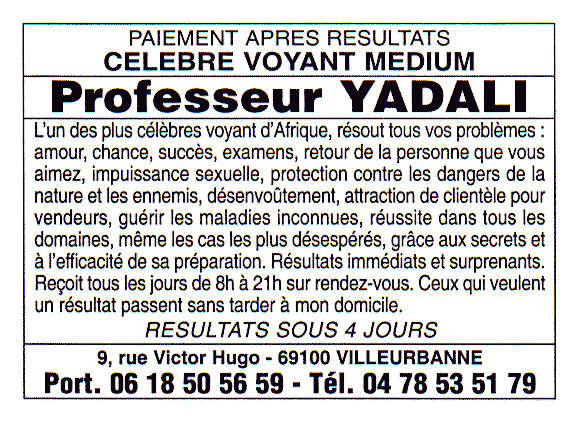 Cliquez pour voir la fiche dtaille de YADALI