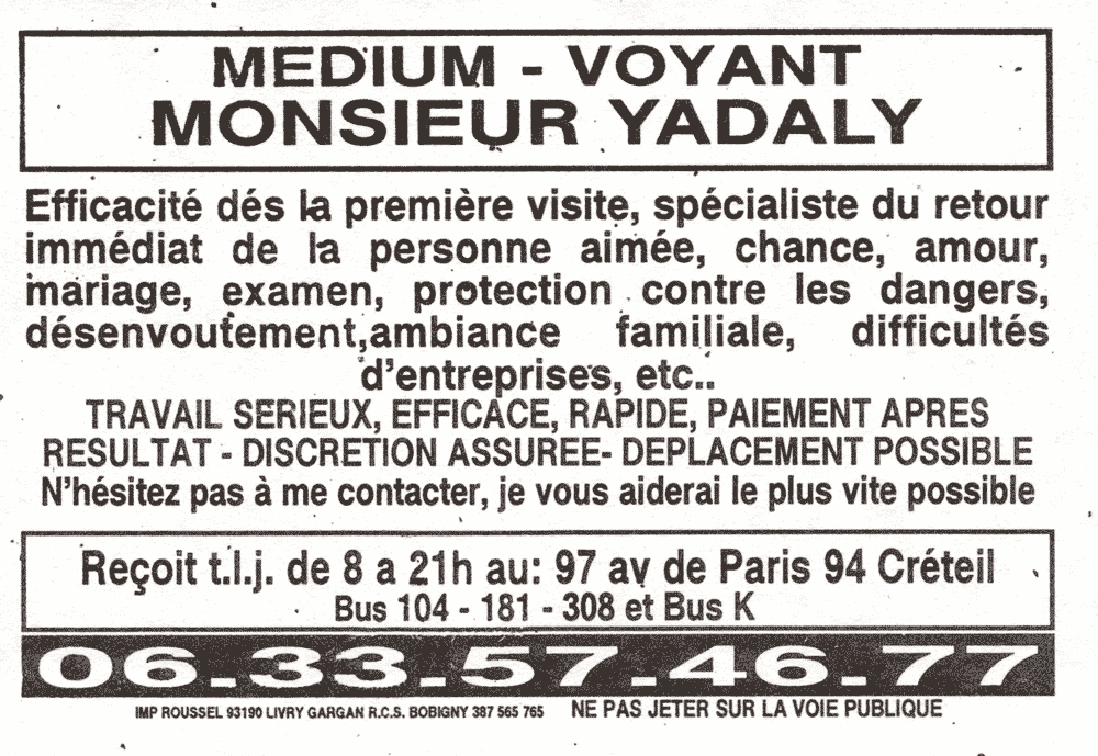 Cliquez pour voir la fiche dtaille de YADALY