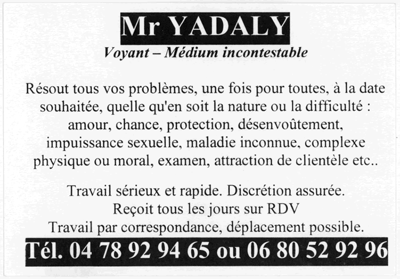 Cliquez pour voir la fiche dtaille de YADALY