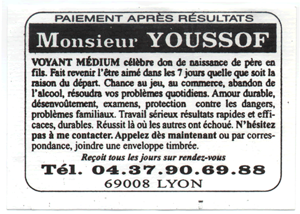 Cliquez pour voir la fiche dtaille de YOUSSOF