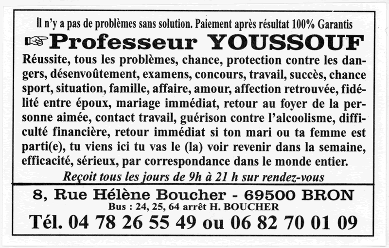 Professeur YOUSSOUF, Lyon