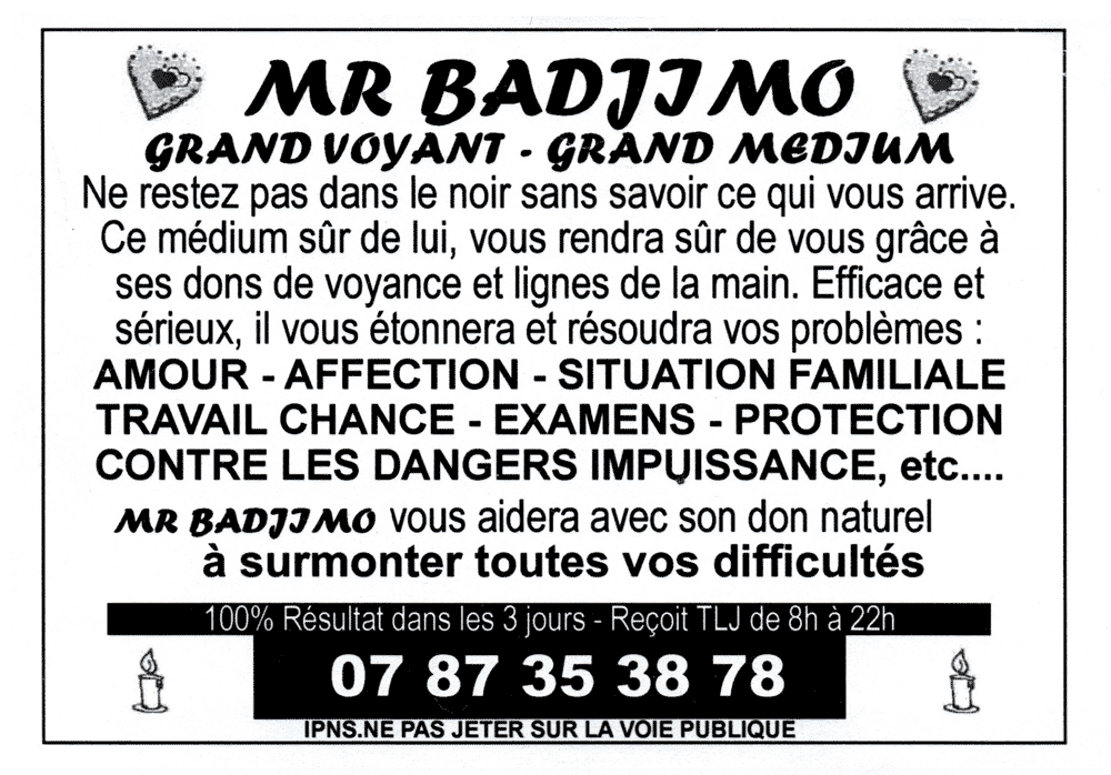 Cliquez pour voir la fiche dtaille de BADJIMO