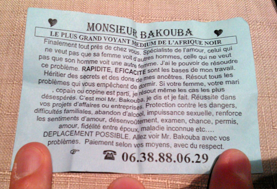 Monsieur BAKOUBA, Chlons en champagne