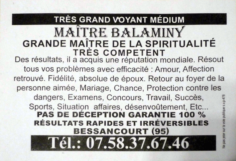 Matre BALAMINY, Val d