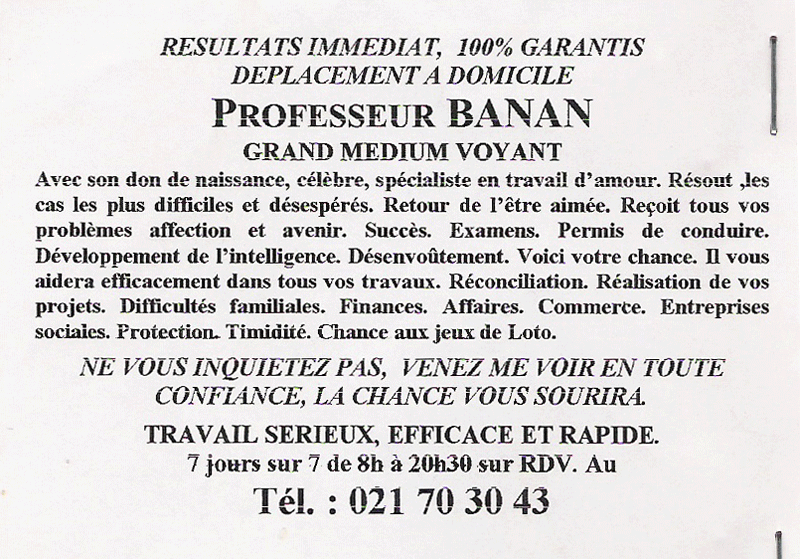 Cliquez pour voir la fiche dtaille de BANAN