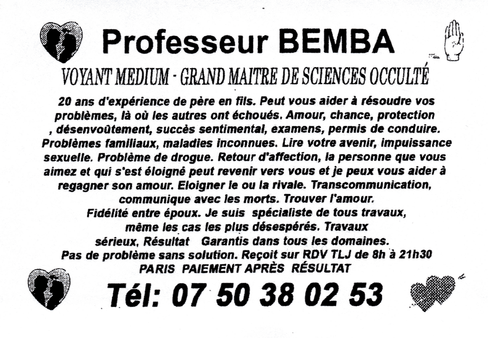 Cliquez pour voir la fiche dtaille de BEMBA