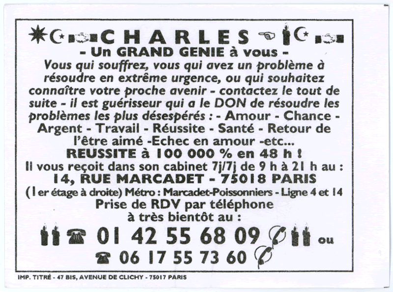 CHARLES, Paris
