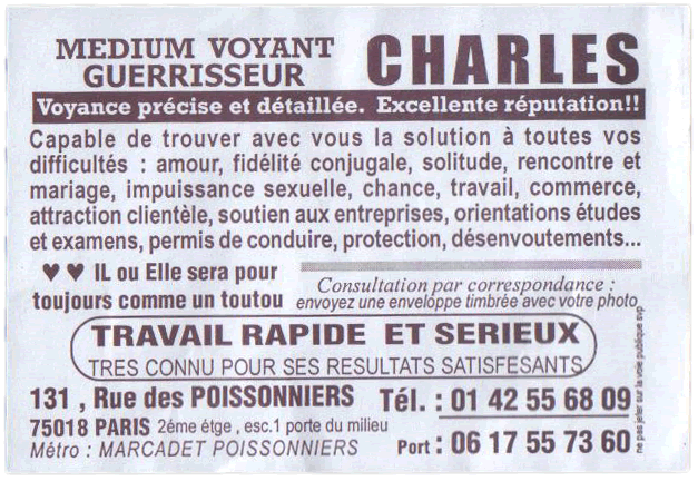 CHARLES, Paris