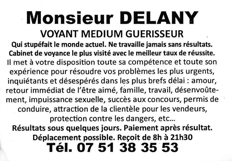 Cliquez pour voir la fiche dtaille de DELANY