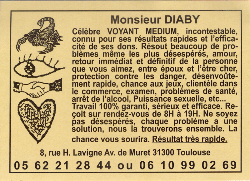 Cliquez pour voir la fiche dtaille de DIABY