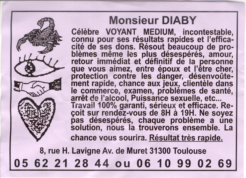 Cliquez pour voir la fiche dtaille de DIABY