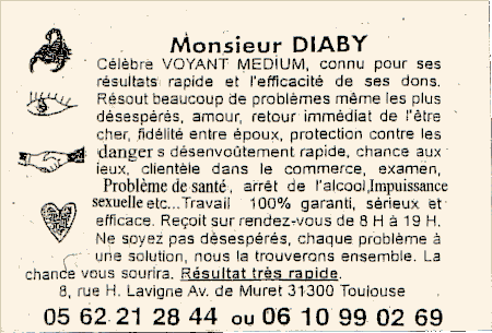 Cliquez pour voir la fiche dtaille de DIABY