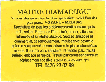 Cliquez pour voir la fiche dtaille de DIAMADIJGUI