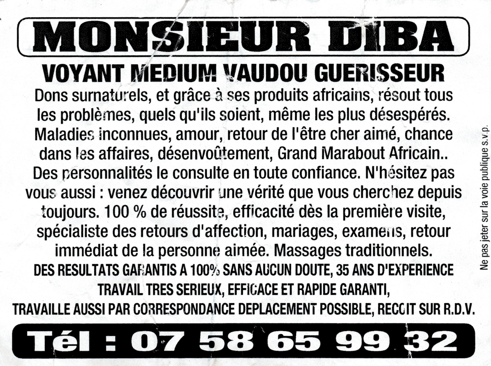 Monsieur DIBA, (indéterminé)