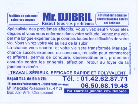 Monsieur DJIBRIL, Paris