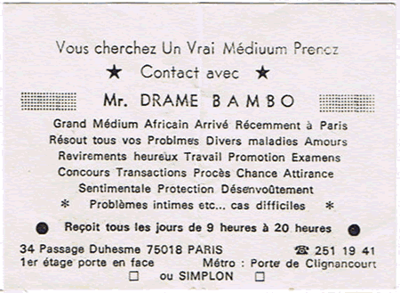 Cliquez pour voir la fiche dtaille de DRAME BAMBO