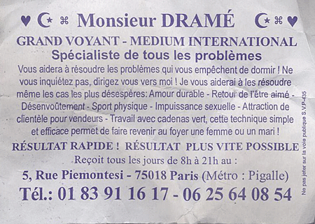 Monsieur DRAMÉ, Paris