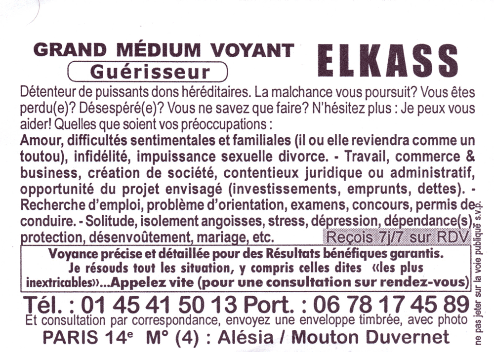 Cliquez pour voir la fiche dtaille de ELKASS