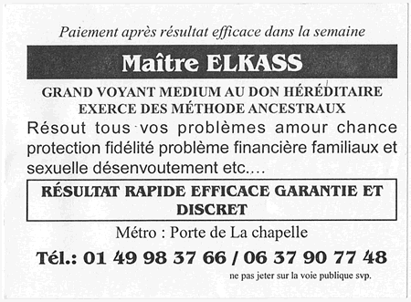 Matre ELKASS, Paris