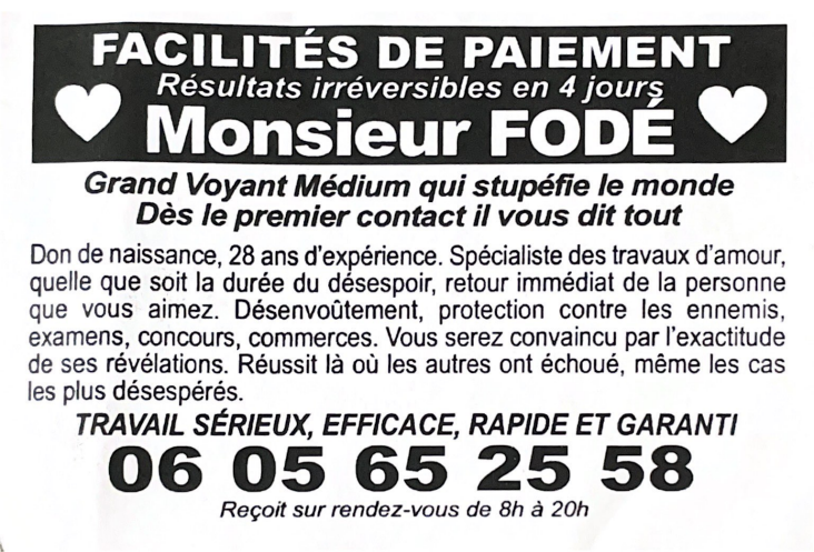 Monsieur FODÉ, Alpes-Maritimes
