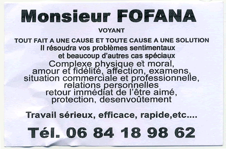 Cliquez pour voir la fiche dtaille de FOFANA