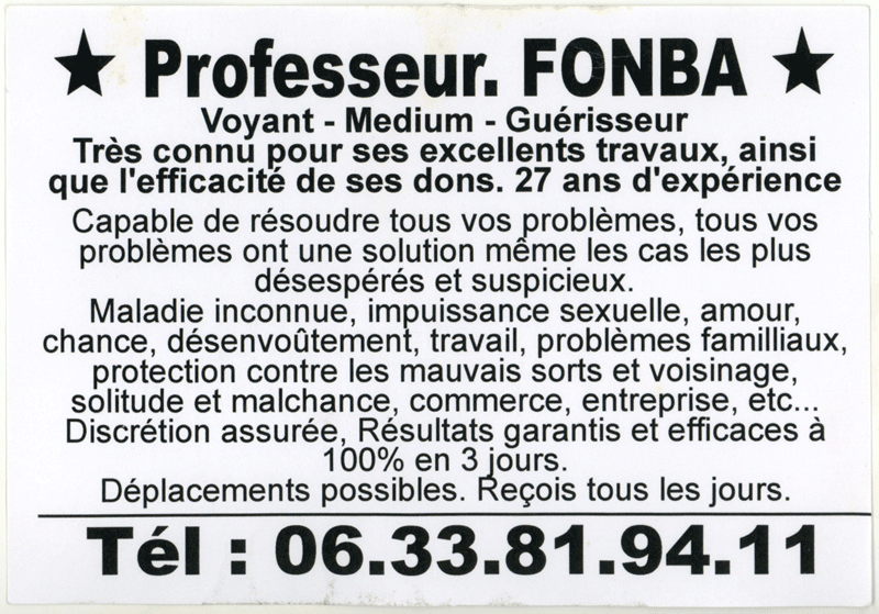 Professeur FONBA, (indéterminé)