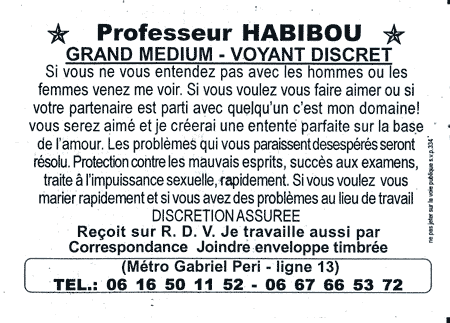 Cliquez pour voir la fiche dtaille de HABIBOU