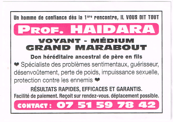 Professeur HAIDARA, Var