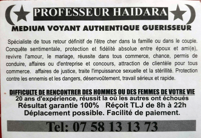 Cliquez pour voir la fiche dtaille de HAIDARA