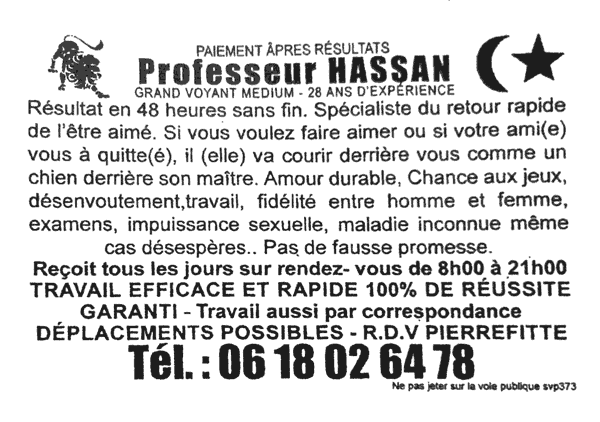 Professeur HASSAN, Paris