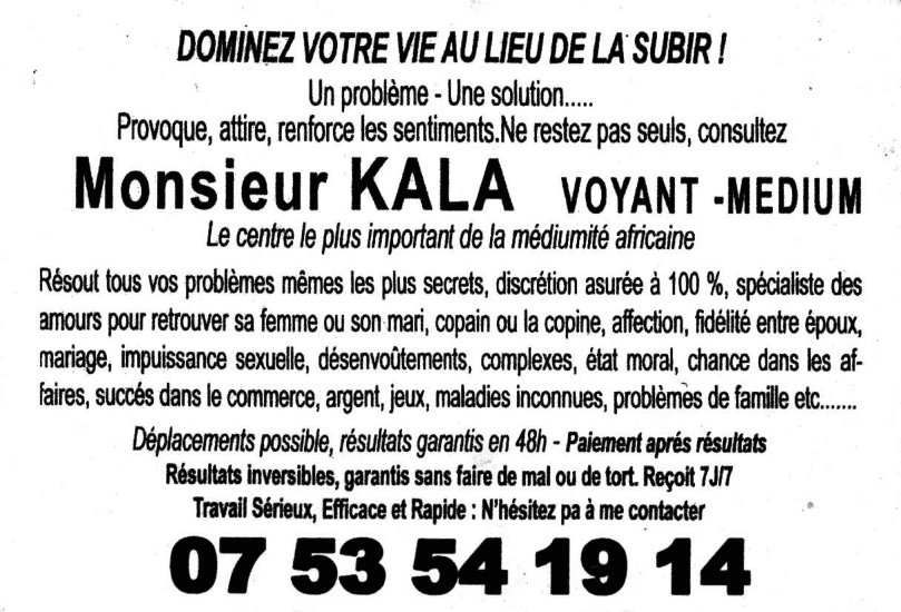 Monsieur KALA, (indéterminé)