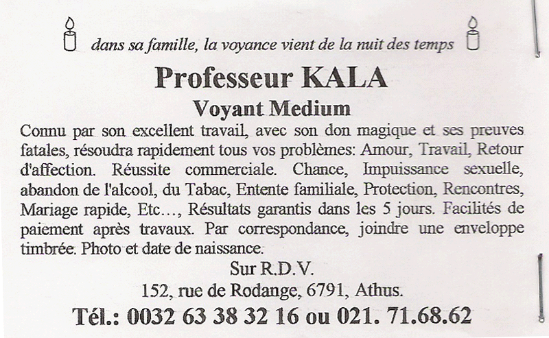 Cliquez pour voir la fiche dtaille de KALA