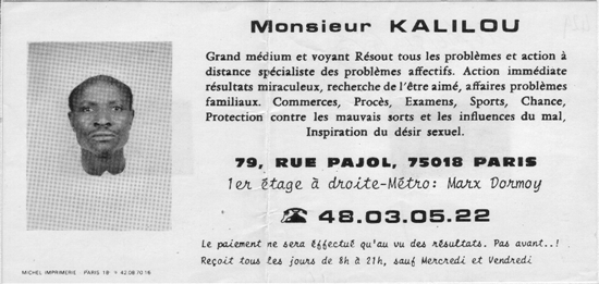 Monsieur KALILOU, Paris