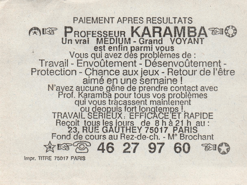 Cliquez pour voir la fiche dtaille de KARAMBA