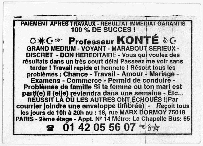 Professeur KONTÉ, Paris