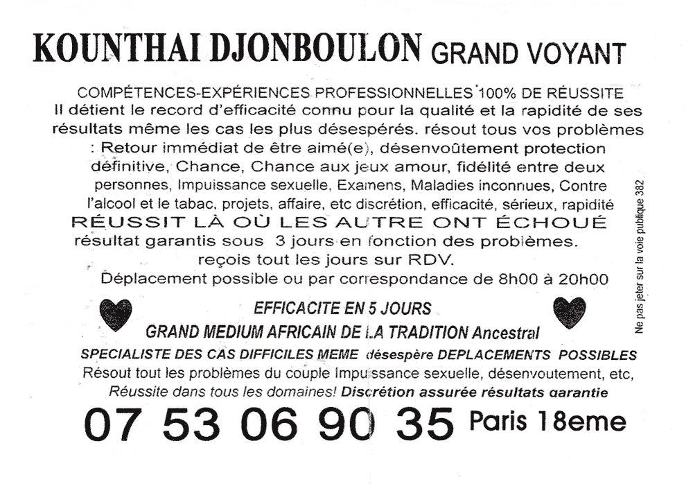 KOUNTHAI DJONBOULON, Paris