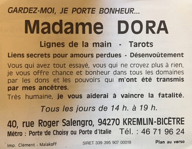 Cliquez pour voir la fiche dtaille de DORA