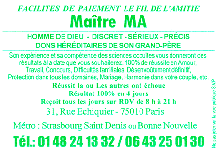 Maître MA, Lyon