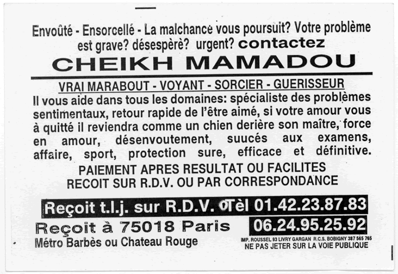 Cliquez pour voir la fiche dtaille de MAMADOU