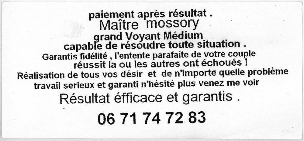 Maître mossory, (indéterminé)