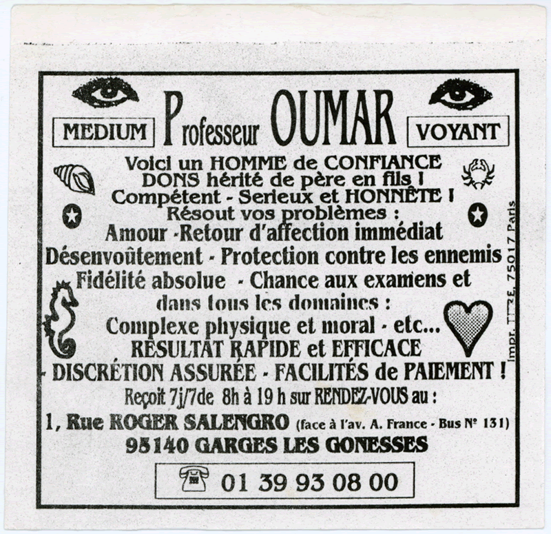 Cliquez pour voir la fiche dtaille de OUMAR